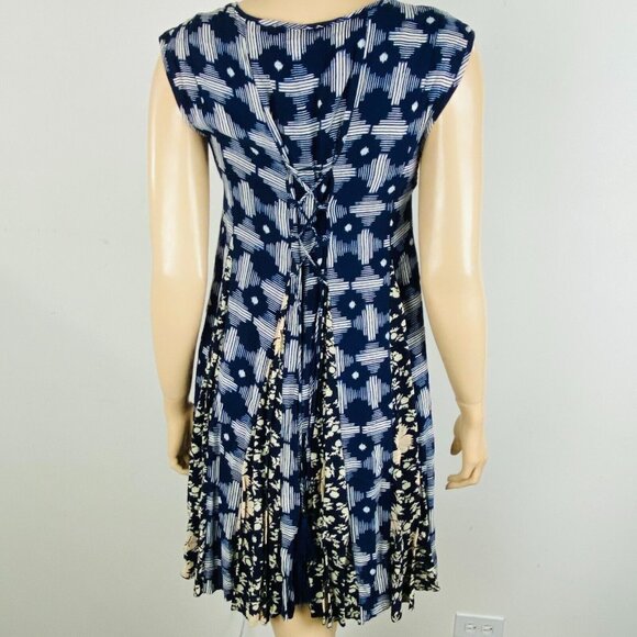 Anthropologie Maeve Floral Abstract Women's XS Indiga Swing Dress - Picture 5 of 11